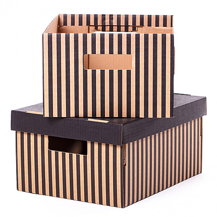 Set 2 cutii de carton duplex