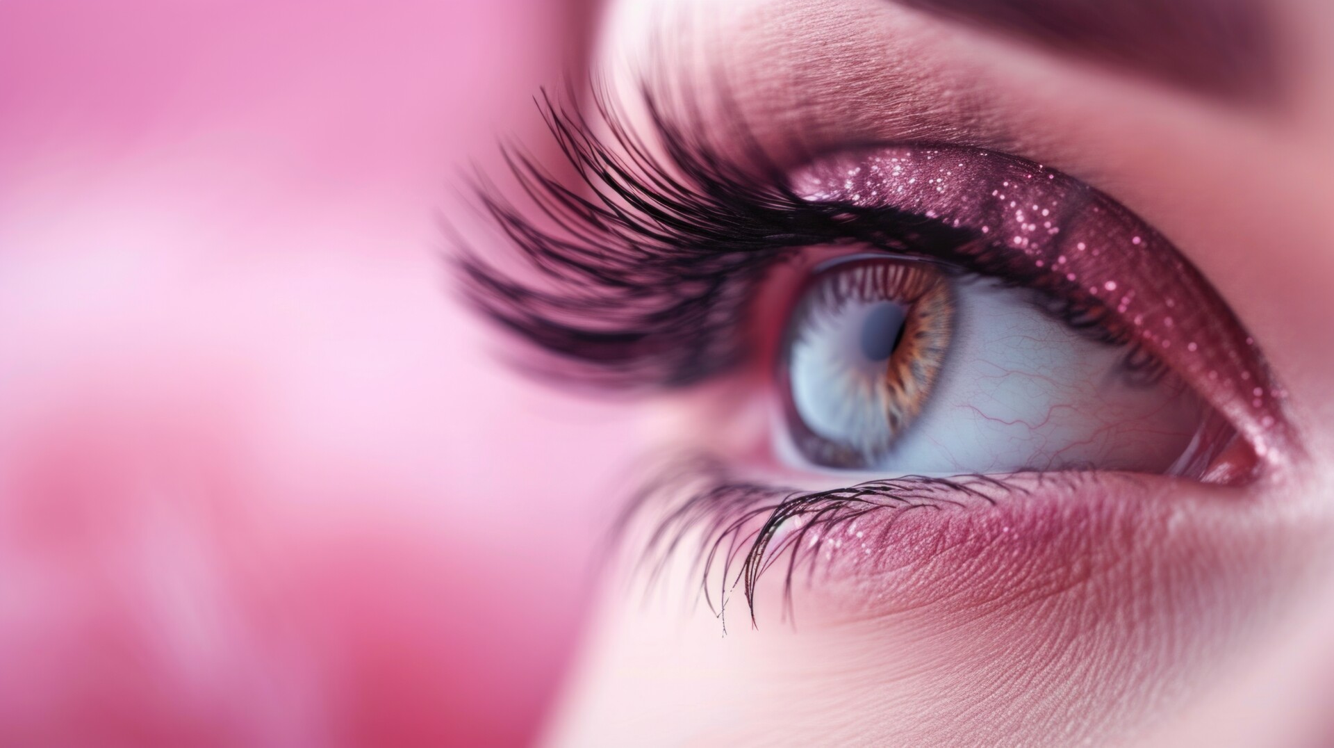 Beautiful background for Eyelash extensions advertising.