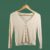 Cardigan Crem cu Nasturi